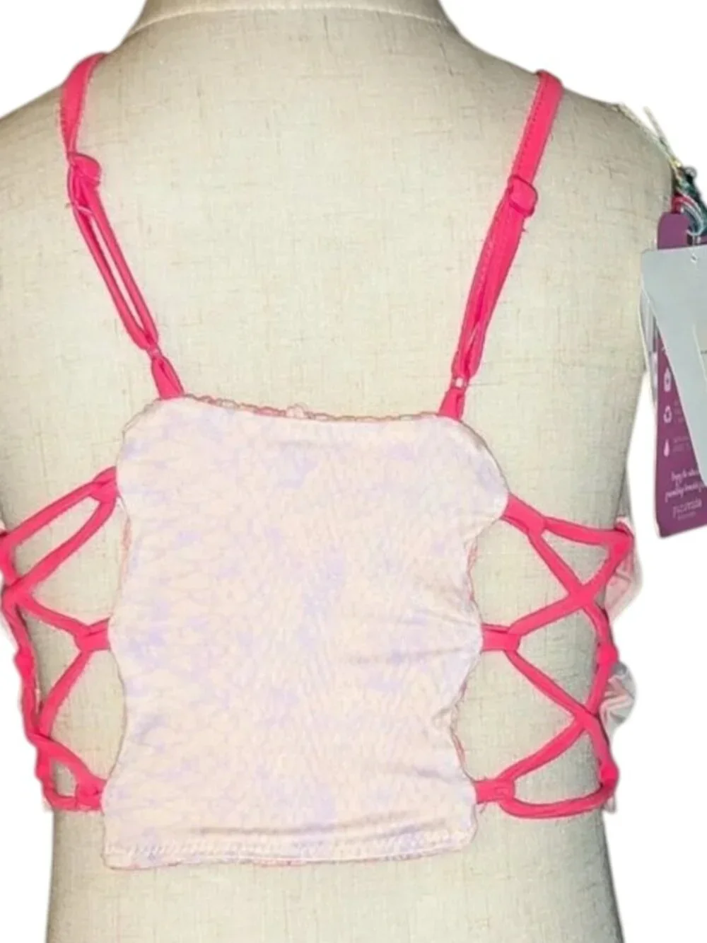 NEW Bowie X James Bo + Arrow Reversible Swimsuit Tankini Bikini Top Swimming NWT